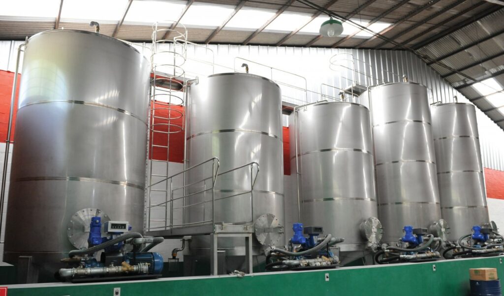 Tanque de aço inox